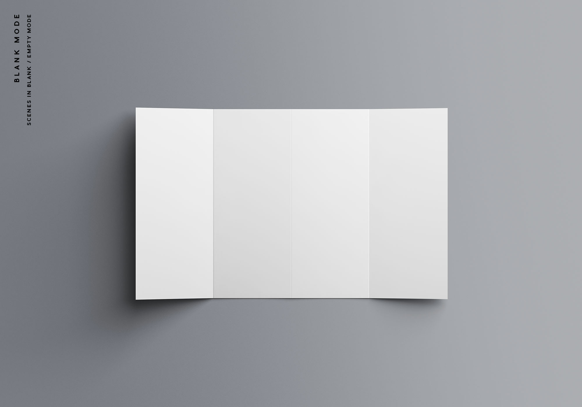 双门折叠宣传册设计效果图样机模板 Double Gatefold Brochure Mockup插图(8)