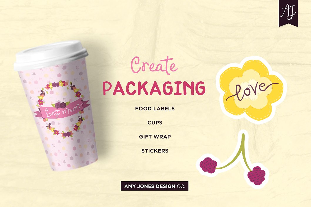 25款手绘母亲节&春季设计素材下载[ai,png]插图(5)