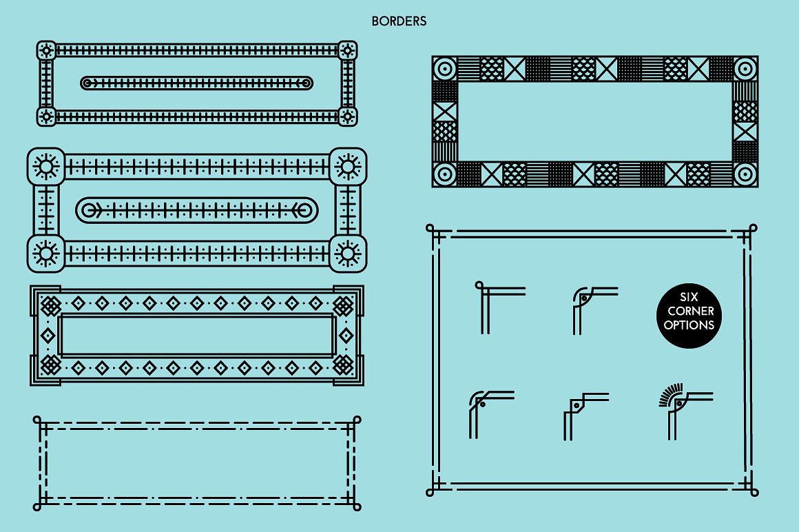 实验室物品线条图形AI笔刷&纹理 Single Weight Line Art Lab插图(13)