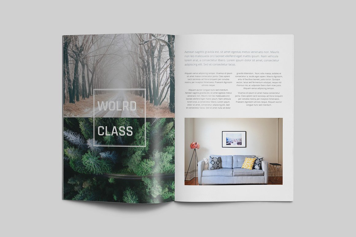 100页漂亮极简的商业化杂志模板下载[indd]插图(28)