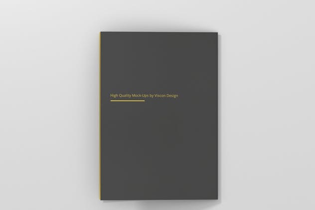 A5双折小册子传单样机模板 A5 Bi-Fold Brochure Mock-Up插图(4)