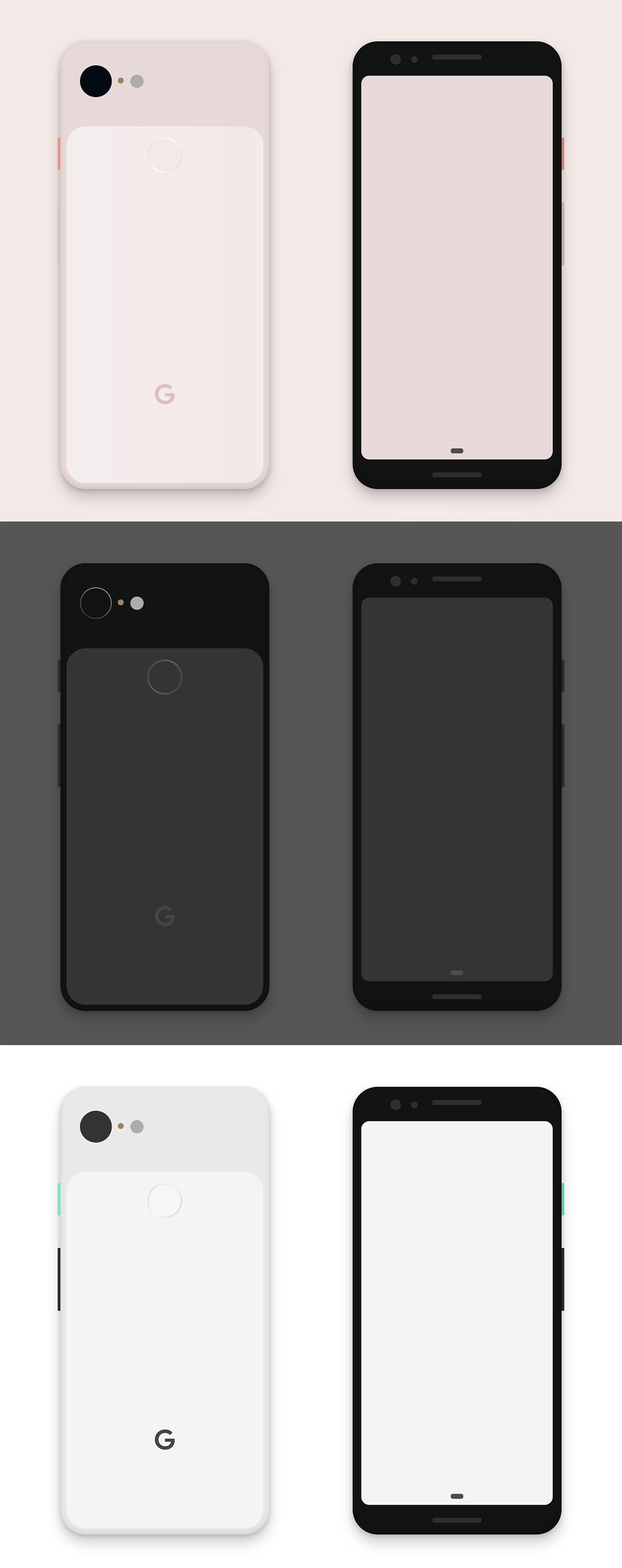 谷歌 Pixel 3 扁平模型