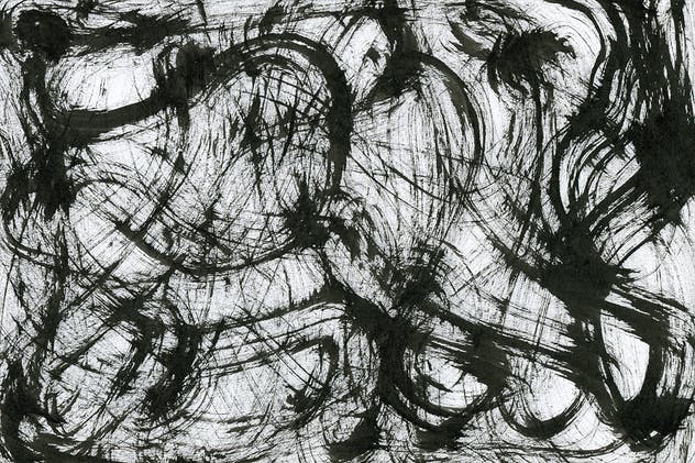 30种手工油墨颜料肌理纹理素材包v2 Chaotic Brush Backgrounds Vol.2插图(4)