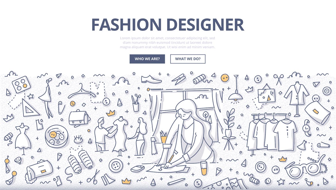 6个创意工作室涂鸦概念插画素材 6 Creative Workshop Doodle Illustration Concepts插图(6)