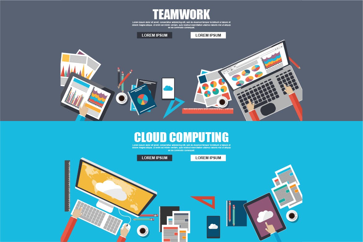 扁平设计风格商务概念插画素材包 Flat Business Concept插图(3)