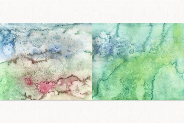 12个优质淡水彩背景套装 Set of 12 Watercolor Backgrounds插图(6)