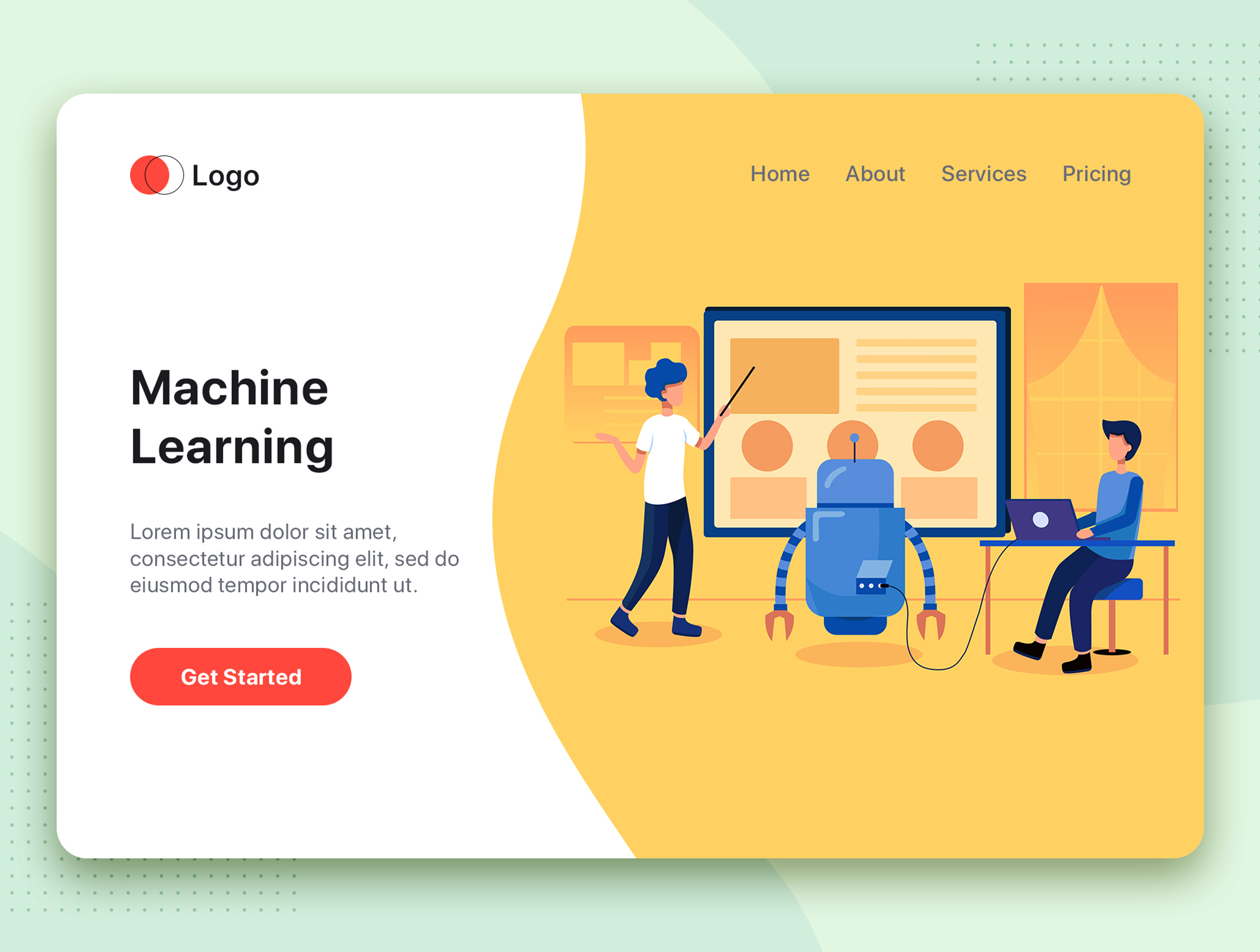 素材库下午茶：学习生活场景矢量网站设计插画素材插图(10)