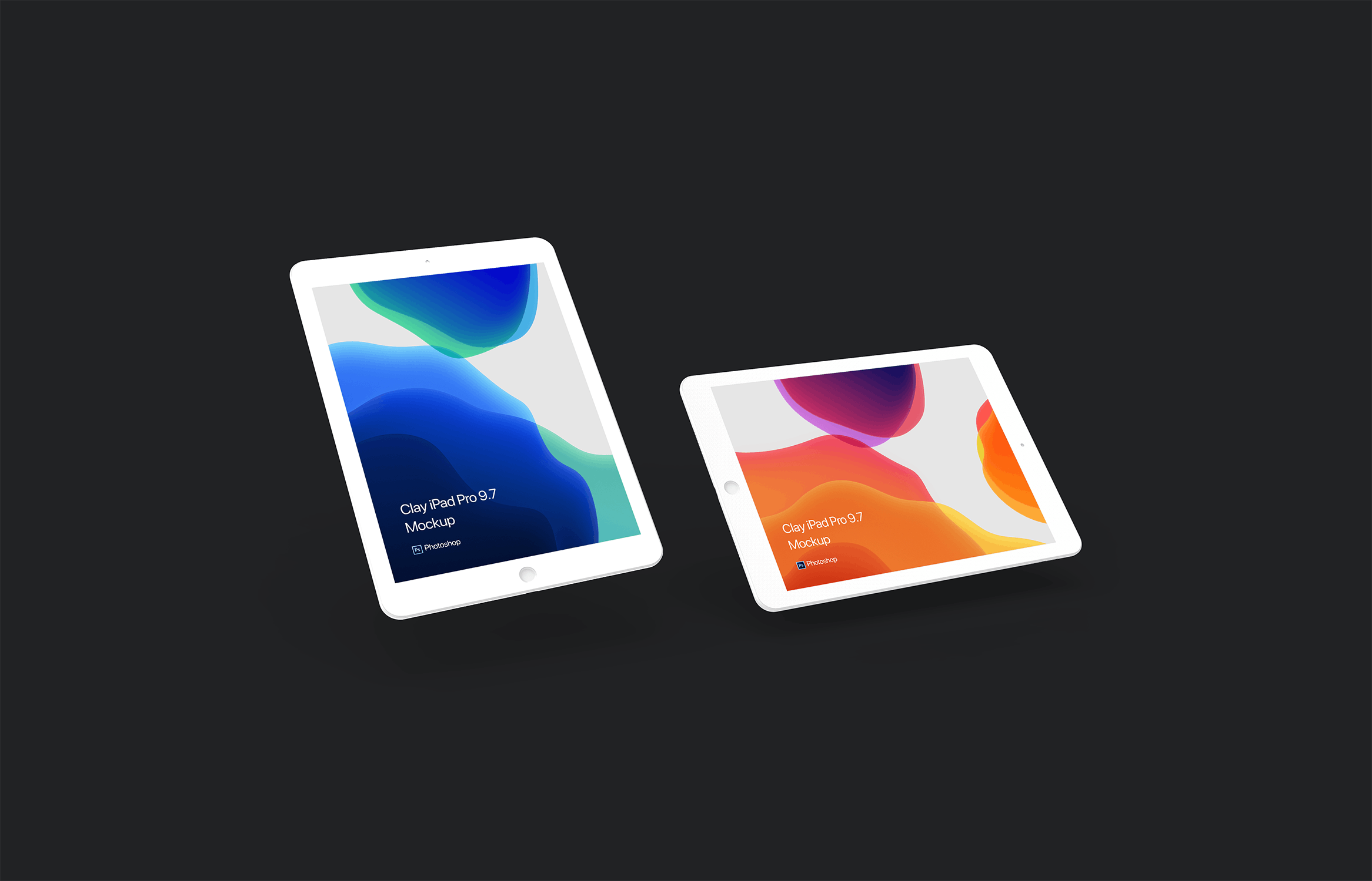 黏土材质iPad平板电脑素材库精选样机模板 Clay iPad Mockup插图(11)