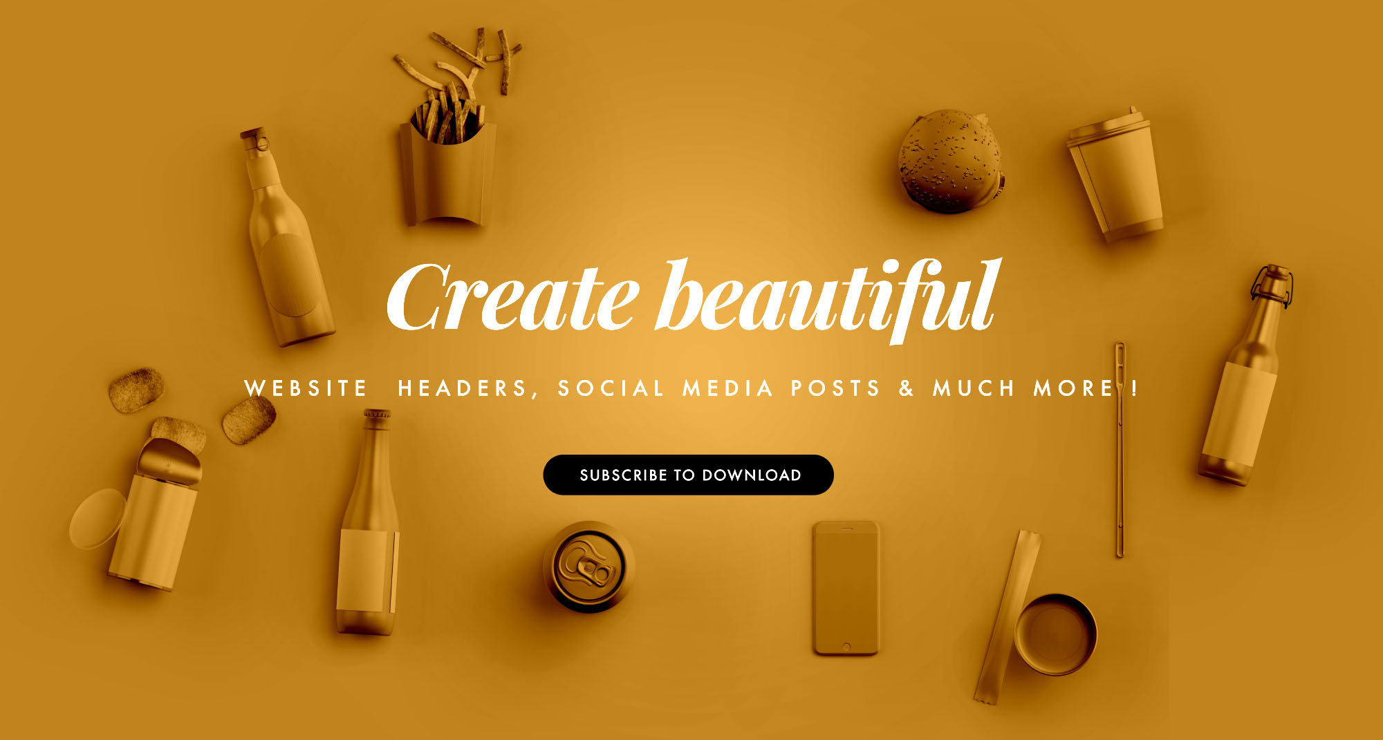 西式厨房场景样机模板 Kitchen Scene Creator Mockup插图(3)