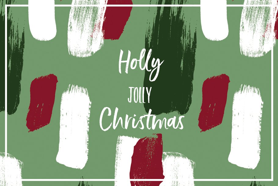 多彩颜料飞溅圣诞节主题风格纹理 Color Splash Patterns – Xmas Edition插图(2)