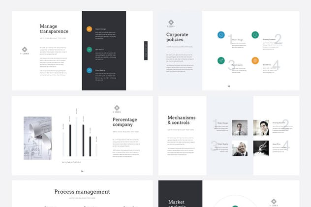 时尚高端简约多用途PPT模板V7 Multipurpose PowerPoint Template V.7插图(5)