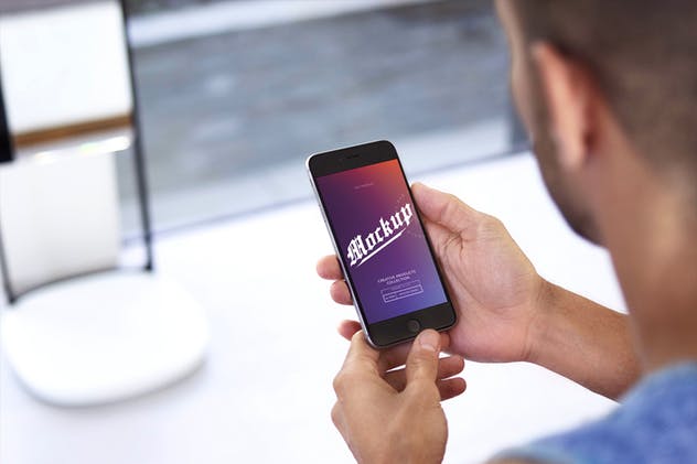 手持iPhone 7设备样机套装Vol.1 iPhone 7 Mockups Bundle Vol 1插图(2)