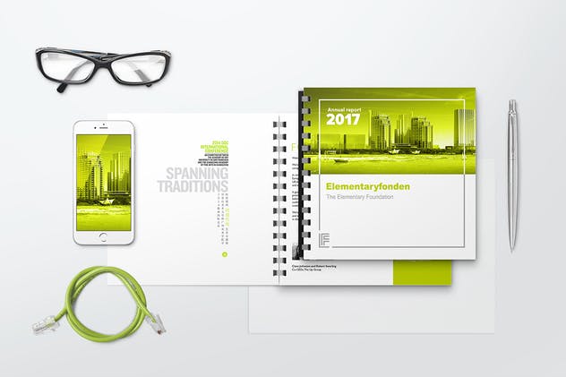 方形活页记事本样机模板V3 Comb Bound Book Mockups 3插图(7)