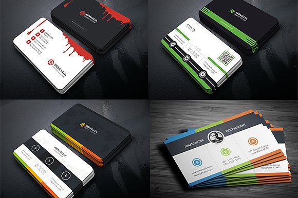 15个高端黑色商业商务风格名片设计模板插图(4)