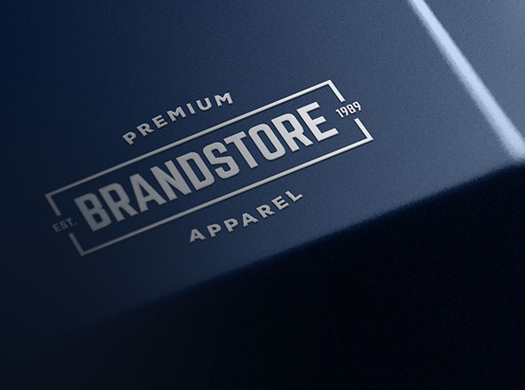 金属品牌Logo标志设计效果图样机 Metal Branding Logo Mockup