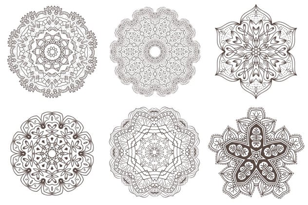 69组曼陀罗矢量复杂图形集 69 Vector Mandala – All Kinds of Complexity Set插图(3)