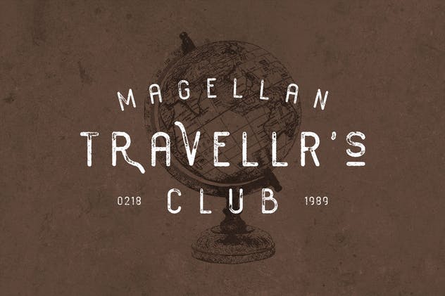 经典复古英文字体 Habanos Retro Font插图(5)