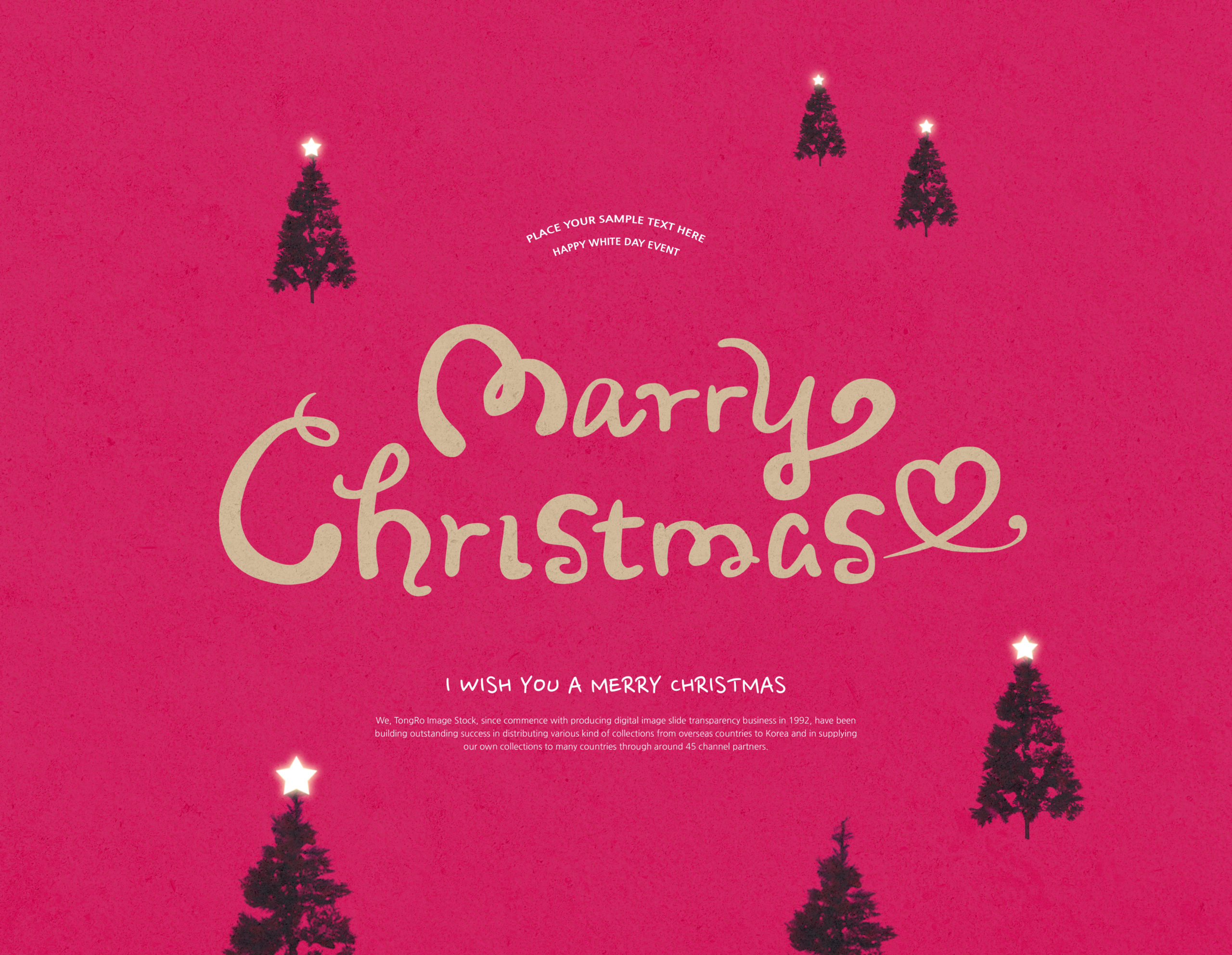 圣诞假期问候祝语海报设计素材[PSD]插图