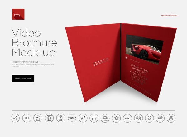 高端的电子画册Mockup下载[PSD]