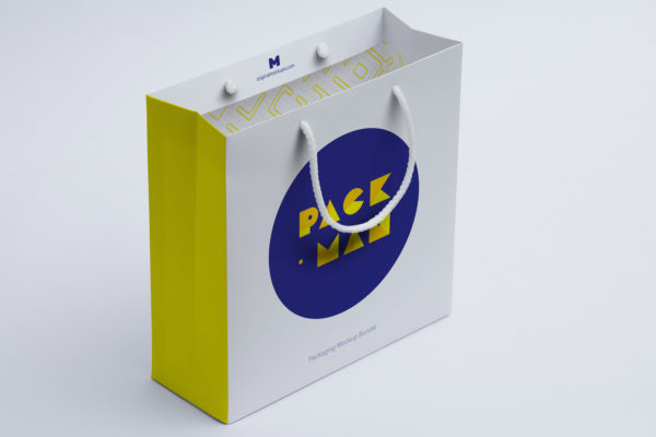 购物袋纸袋设计图展示样机06 Shopping Bag Mockup 06