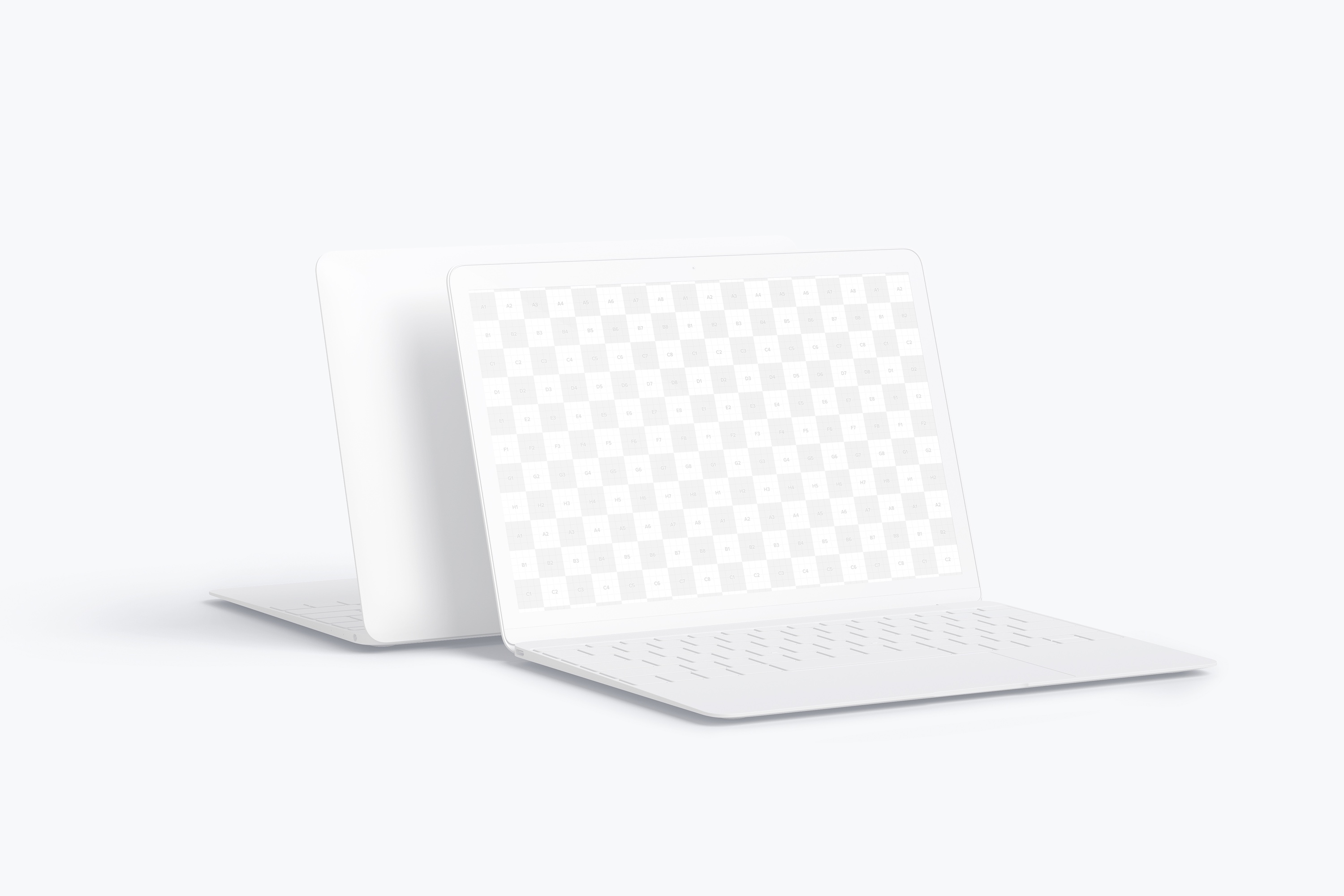 MacBook笔记本电脑屏幕预览图样机模板 Clay MacBook Mockup插图(1)