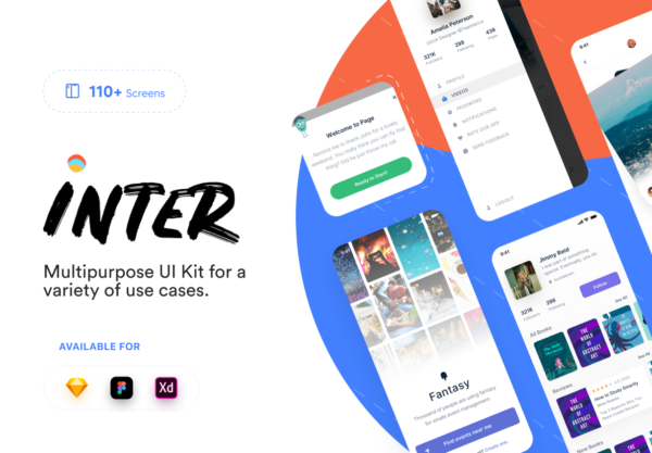 素材库下午茶：多功能APP搭建 UI KIT套装下载[Sketch,XD,Fig]