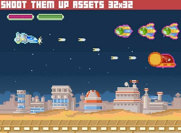 复古 2D 游戏 UI 界面模板 2D ASSETS GAMEPACKS HUGE BUNDLE