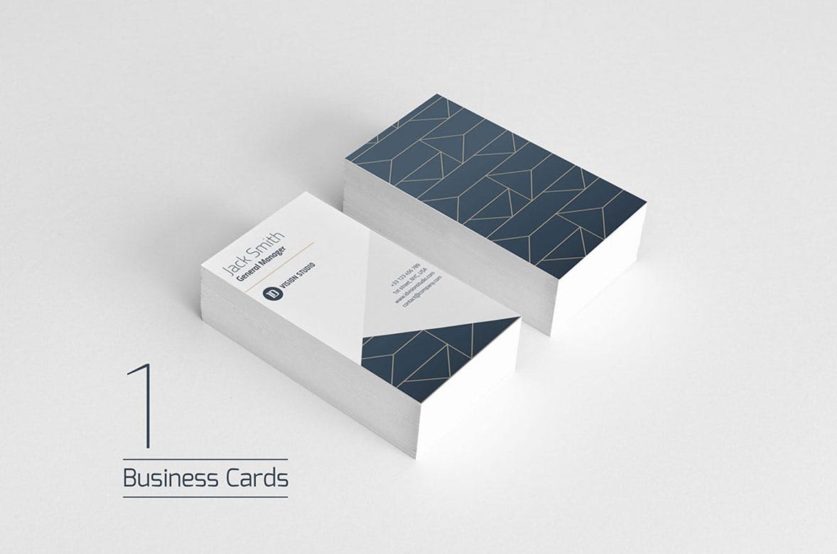 时尚高端简约多用途的企业形象VI设计模板（AI，EPS，INDD，PSD）插图(5)