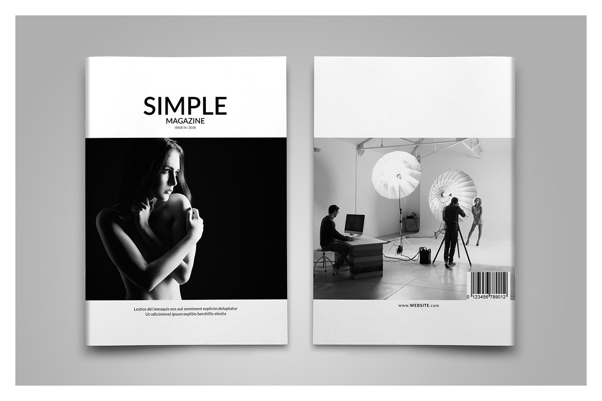 时尚简易时尚大图杂志(画册)模板插图(20)