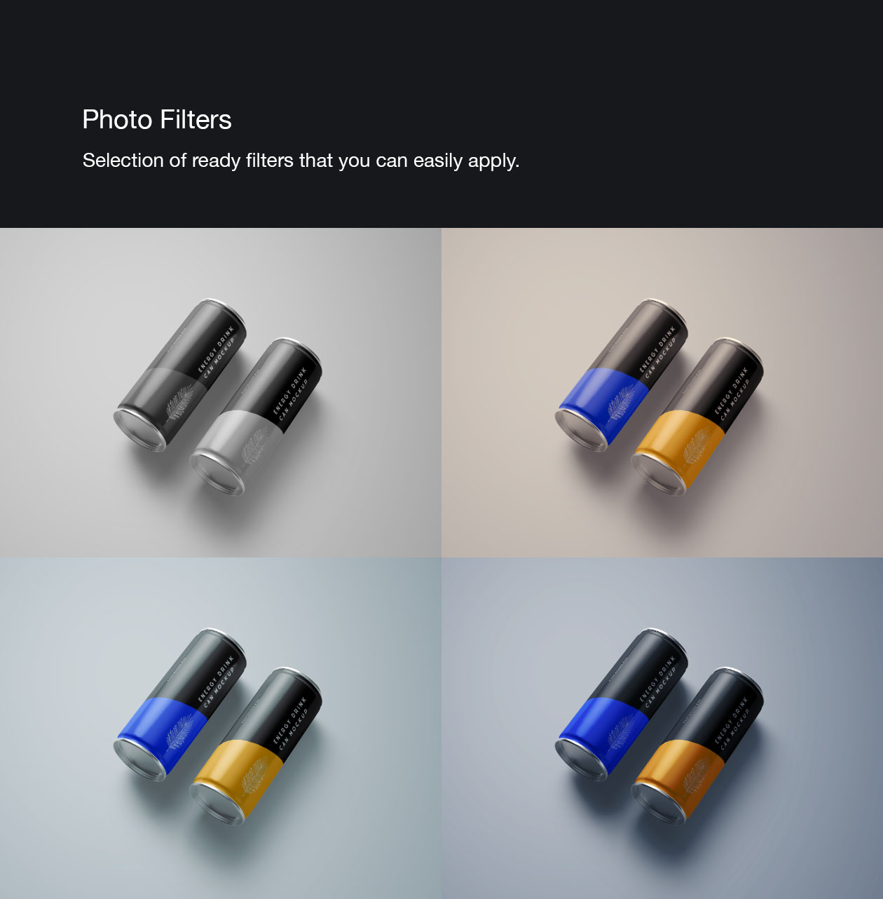 碳酸饮料/能量饮料易拉罐样机插图(1)