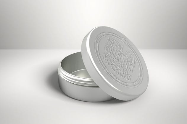 金属盒子瓶罐包装样机v2 Vol. 2 Metal Can Mockup Collection插图(2)