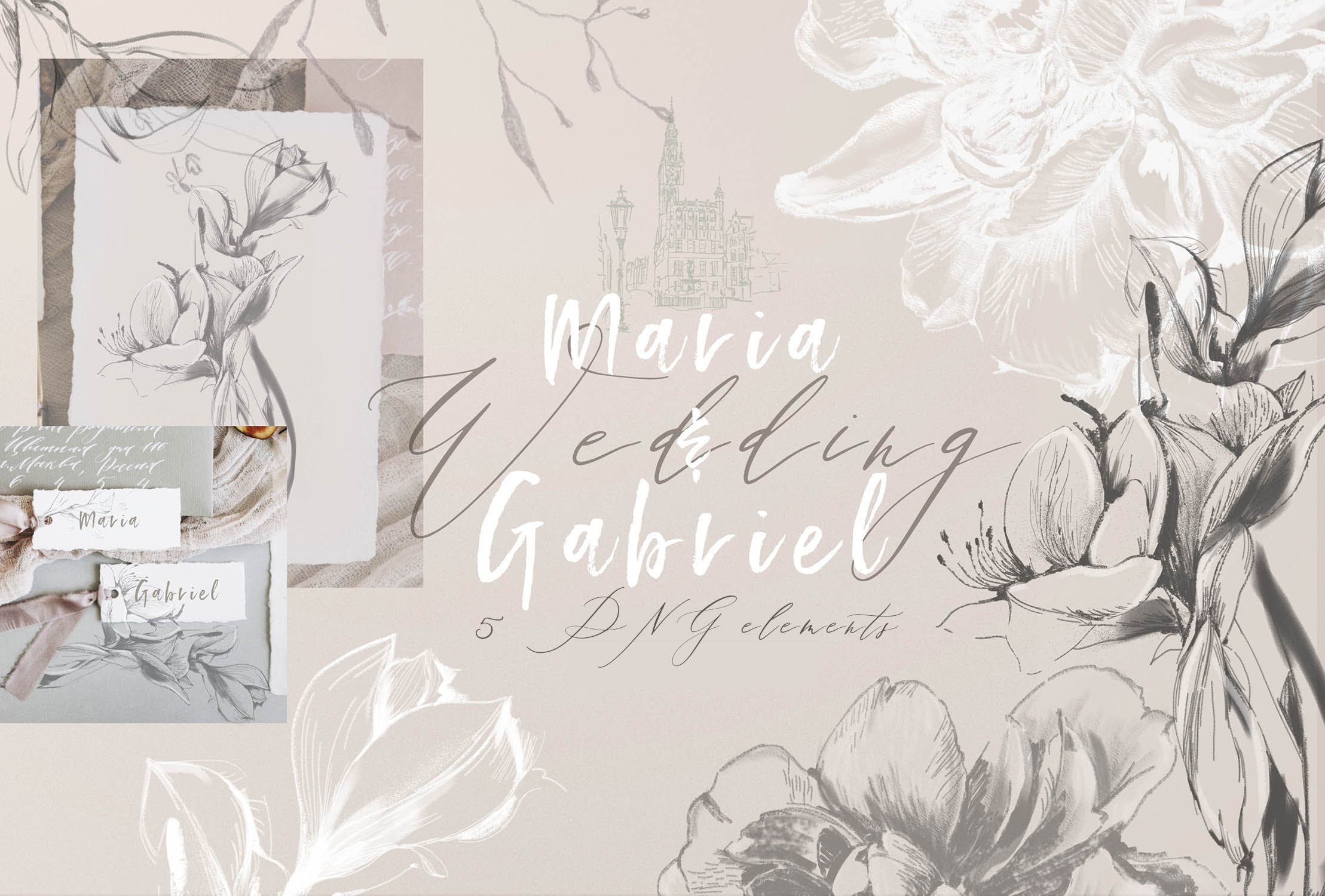 优雅风格植物Logo标志元素设计素材v3 BOTANICAL LOGO ELEMENTS vol.3插图(5)