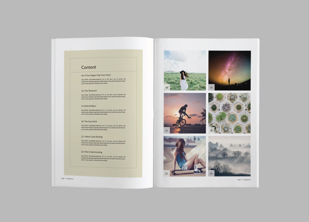 简约现代设计风格杂志设计模板v6 Magazine Template Vol. 6插图(2)