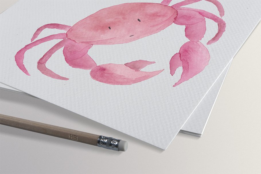 美人鱼水彩手绘剪贴画 Mermaids Watercolor Hand-painted插图(2)