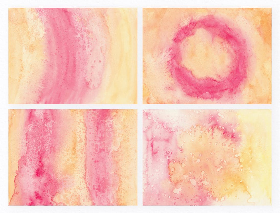 浅色水彩肌理纹理背景素材 Watercolor Backgrounds插图(8)