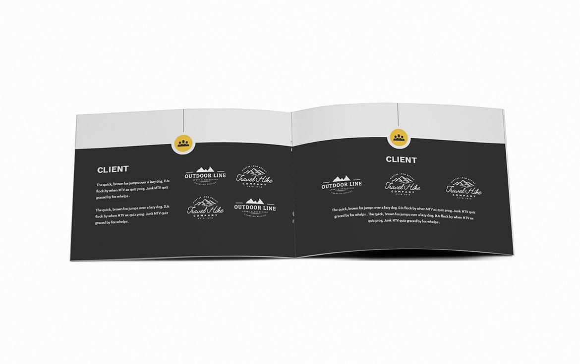 顶尖人才A5横版个人简历画册设计模板 Atery Resume CV A5 Brochure Template插图(10)