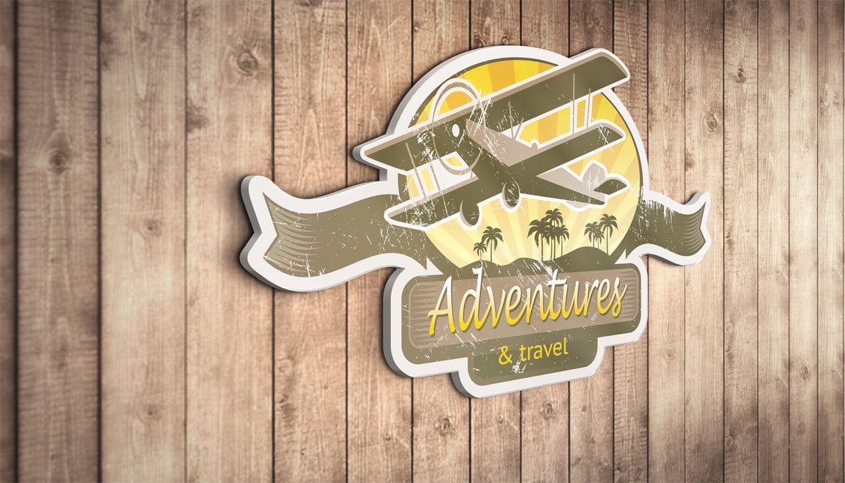 3D效果Logo商标设计效果图样机 3D Logo Mock Up插图(3)