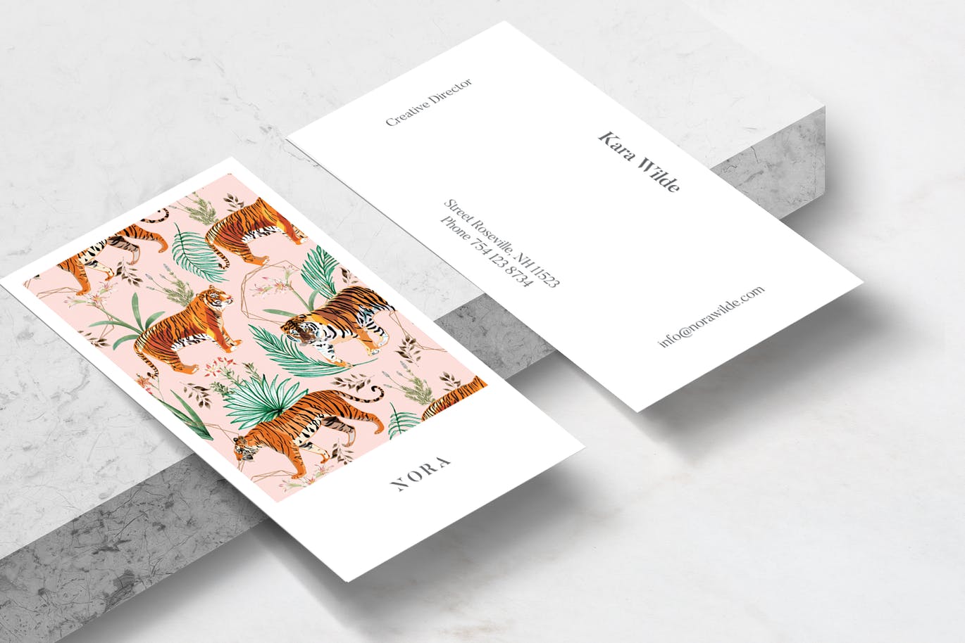 热带植物&亚洲虎水彩艺术办公文具设计套装 Tropical & Tigers Art & Stationary Kit插图(4)