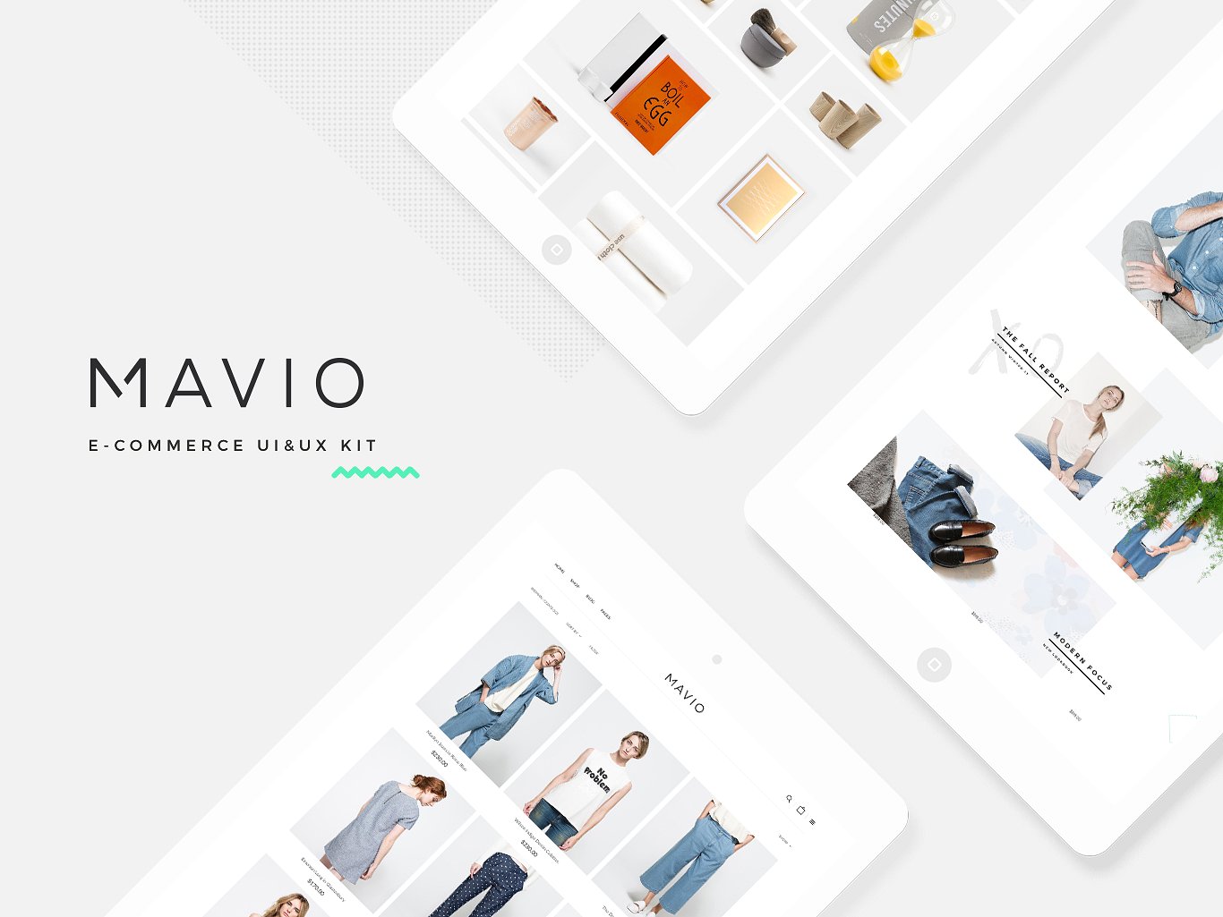 时尚服饰类电商 APP UI 套件 Mavio E-Commerce UI/UX Kit插图