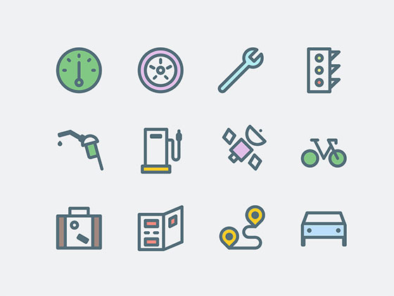 18 枚道路图标素材之家精选sketch素材