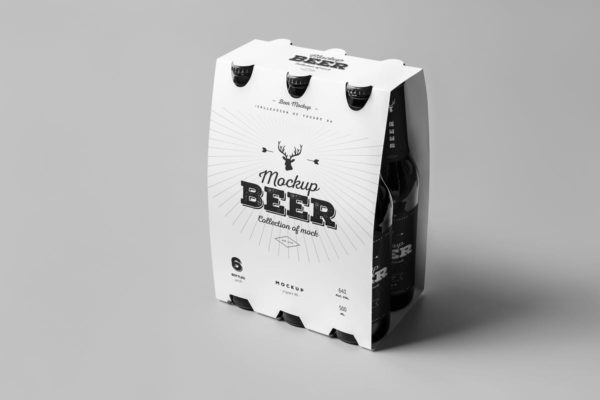 啤酒包装样机模板 Beer Mock-up