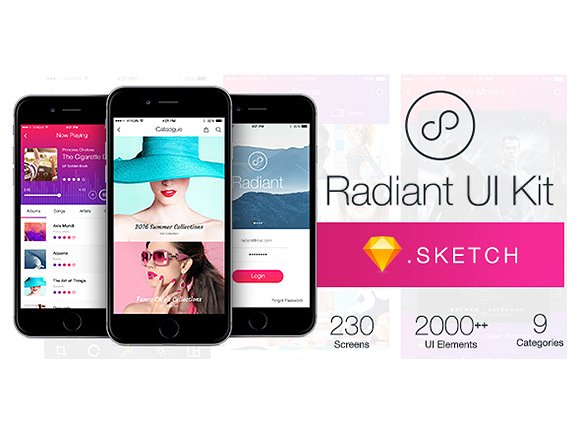 华丽专业的音乐类UI Kit打包下载[sketch]插图