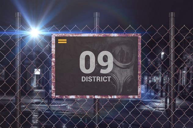 城市街头广告海报样机V.2 Street Poster Mockups 02插图(1)