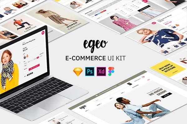 素材库下午茶：时尚的带详细规范的网页模板套装下载[Sketch,PSD,XD,Fig]