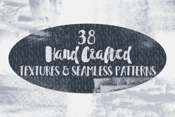 手工绘制粗糙笔刷无缝图案纹理 Hand Crafted Textures and Patterns