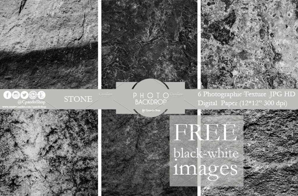 6款高清石头质感纹理打包下载[jpg]插图(3)