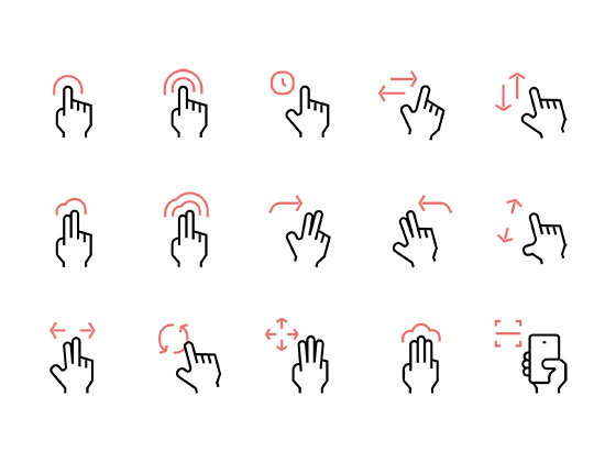 Rena Gesture Icons素材之家精选sketch素材