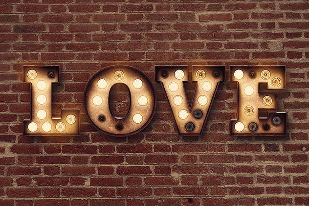 大帐篷灯泡装饰金属字体场景模板2 Marquee Light Bulbs Front 2 – Font Without Bulbs插图(8)