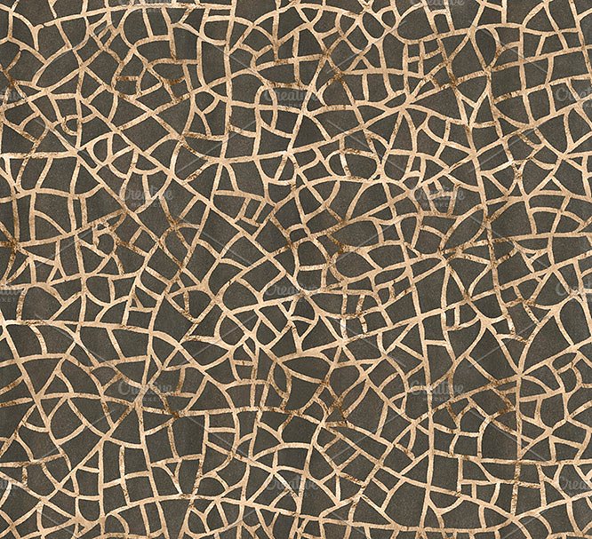 温暖金箔色调几何图案纹理 Ancient Geometric Gold & Textures插图(4)