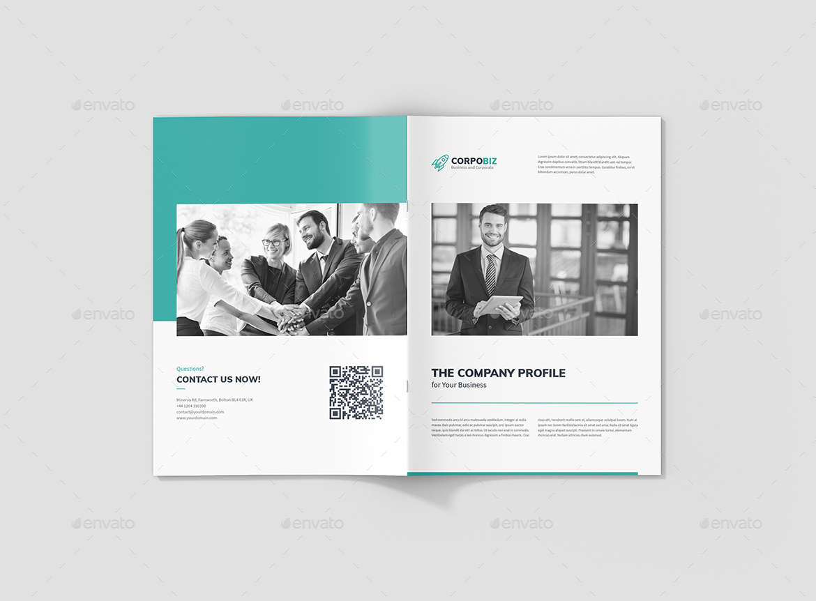 企业公司极简主义风格简介宣传册3合1插图(10)